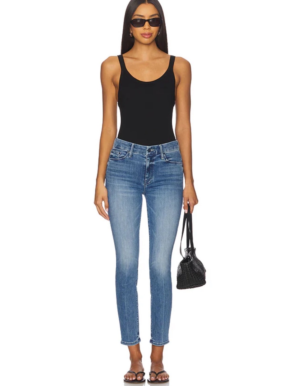 MOTHER Denim The Looker Ankle Jeans in We the Animals Wash